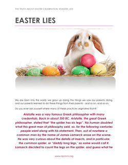 EASTER LIES