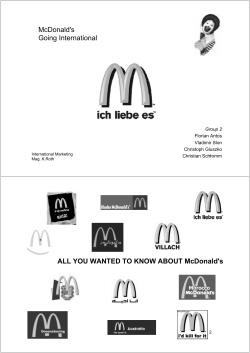 McDonald`s Going International ALL YOU WANTED TO KNOW