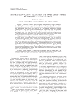 host-range evolution: adaptation and trade