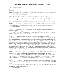 Physics 41 Homework Set 2 Chapter 16