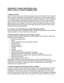 frequently asked questions (faq) about circle v ranch summer camp