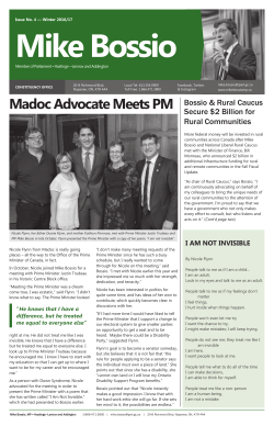 Madoc Advocate Meets PM