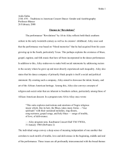21M. 670 – Traditions in American Concert Dance: Gender and