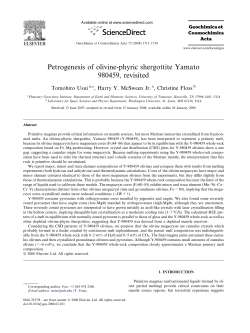 Petrogenesis of olivine-phyric shergottite Yamato 980459, revisited