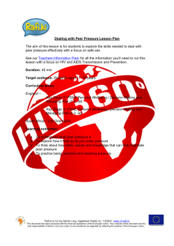 Dealing with Peer Pressure