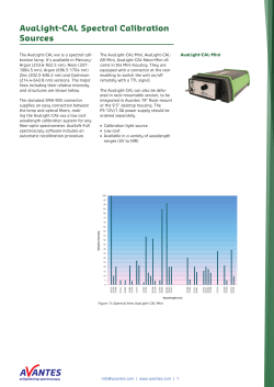 Datasheet AvaLight-CAL-Mini