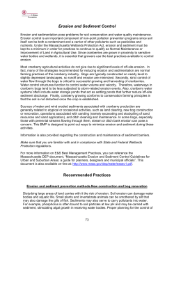 Erosion and Sediment Control