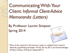 Informal Client