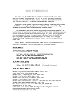 her bio - Gigi Fernandez Tennis