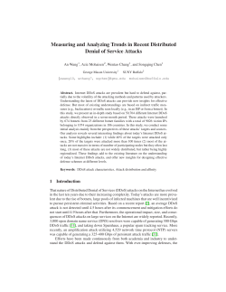 Measuring and Analyzing Trends in Recent