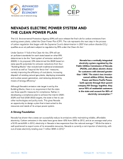 Nevada - Advanced Energy Economy