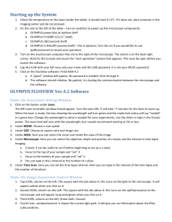 Olympus FV1200 Operating Instructions