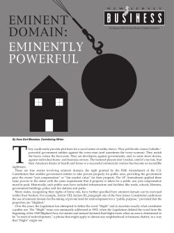 eminent domain: eminently powerful