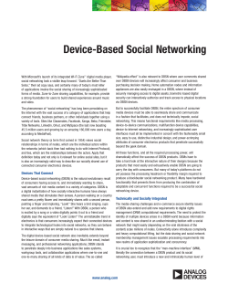 Device-Based Social Networking