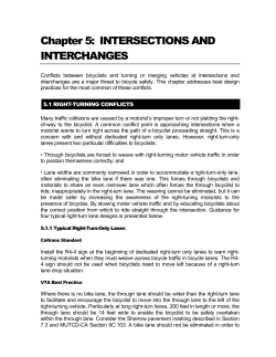 Chapter 5: INTERSECTIONS AND INTERCHANGES