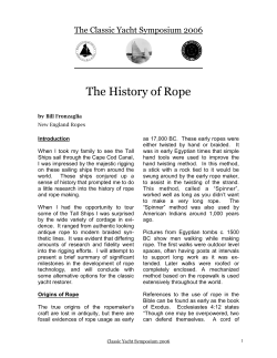 History of Rope - New England Ropes