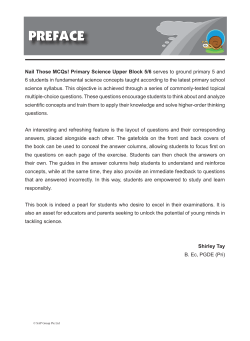 Nail Those MCQs! Primary Science Upper Block 5:6