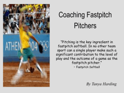 Coaching Fastpitch Pitchers
