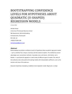 (u-shaped) regression models