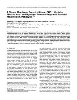 A Plasma Membrane Receptor Kinase, GHR1