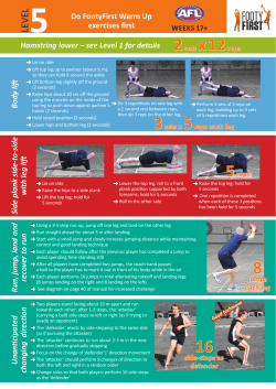 FootyFirst Level 5 Poster