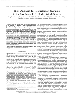 Risk Analysis for Distribution Systems in the Northeast U.S. Under