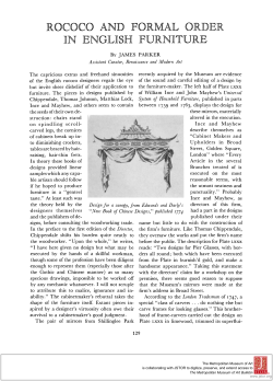 rococo and formal order english furniture