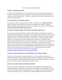 Post 9/11 GI Bill and Yellow Ribbon FAQ