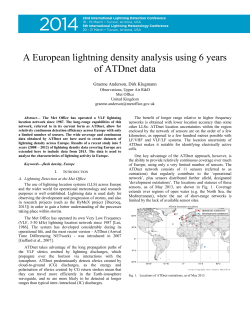 A European lightning density analysis using 6 years of