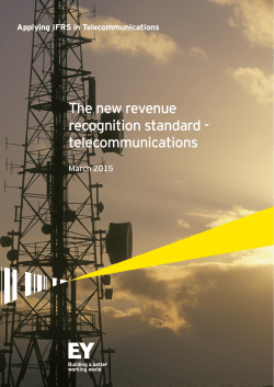 The new revenue recognition standard - telecommunications