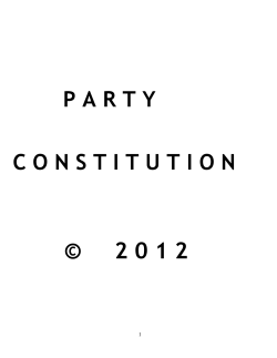 2012 Narc Kenya Constitution