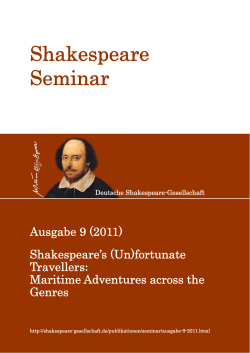 Shakespeare Seminar - Deutsche Shakespeare