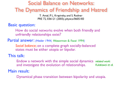 Social Balance on Networks: The Dynamics of Friendship and Hatred