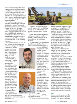 It was an early morning when Bryon Wilson, a cash crop farmer