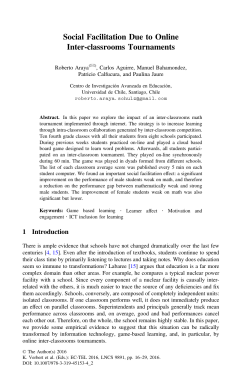 Social Facilitation Due to Online Inter