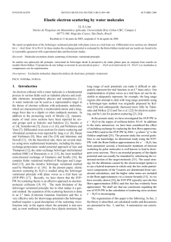 Elastic electron scattering by water molecules - E