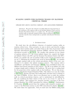 Scaling limits for random walks on random critical trees