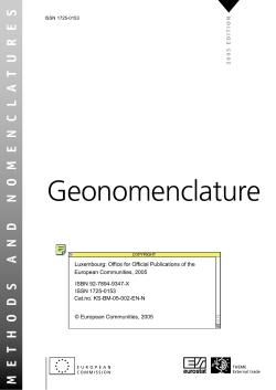 Geonomenclature - European Commission