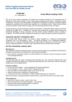 STAR 004 Crosswind Landing Limits