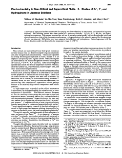 Electrochemistry in Near-Critical and Supercritical