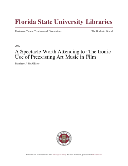 A Spectacle Worth Attending To: The Ironic Use Of