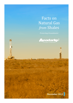 Facts on Natural Gas from Shales