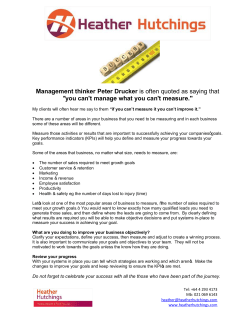 Management thinker Peter Drucker is often quoted as saying that