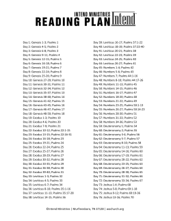 Genesis 1-3 - Intend Ministries