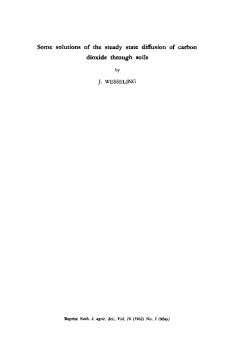 Some solutions of the steady state diffusion of carbon dioxide