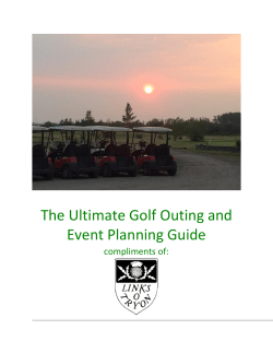 The Ultimate Golf Outing and Event Planning Guide