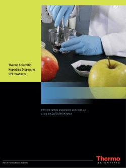 HyperSep Dispersive SPE Products