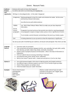 Genre Check recounts