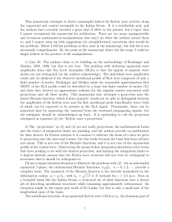 This manuscript attempts to derive meaningful indices for Kelvin