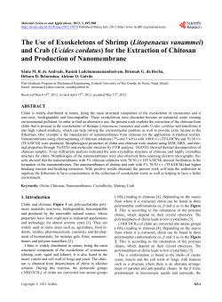 The Use of Exoskeletons of Shrimp